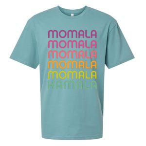 Momala Kamala Mamala Retro Colorful Design Mom Kamala Sueded Cloud Jersey T-Shirt