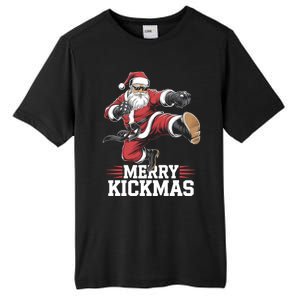 Merry Kickmas Martial Artist Martial Arts Taekwondo Tkd Gift Tall Fusion ChromaSoft Performance T-Shirt