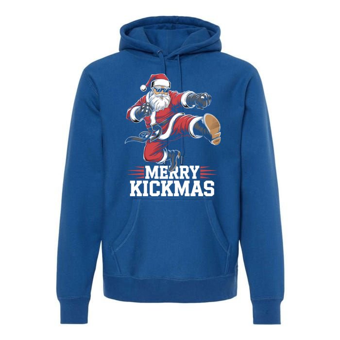 Merry Kickmas Martial Artist Martial Arts Taekwondo Tkd Gift Premium Hoodie