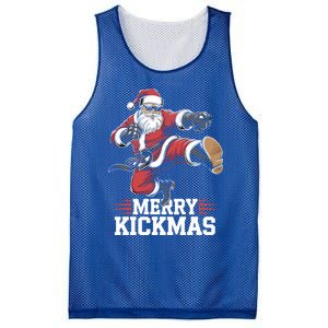 Merry Kickmas Martial Artist Martial Arts Taekwondo Tkd Gift Mesh Reversible Basketball Jersey Tank