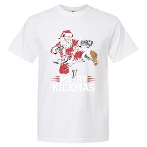 Merry Kickmas Martial Artist Martial Arts Taekwondo Tkd Gift Garment-Dyed Heavyweight T-Shirt