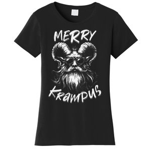 Merry Krampus Mythical Christmas Horror Gift Women's T-Shirt