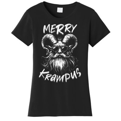 Merry Krampus Mythical Christmas Horror Gift Women's T-Shirt