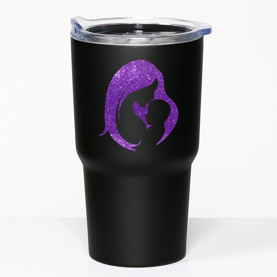 Mother Kissing Newborn Baby Cute Gift Tumbler