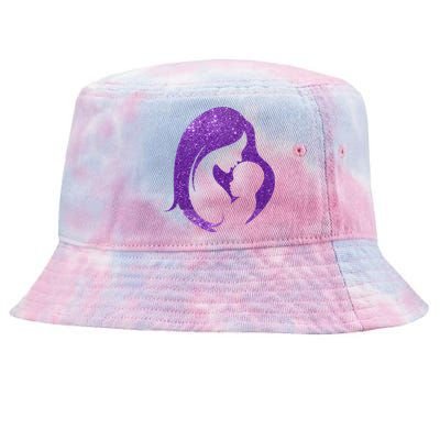 Mother Kissing Newborn Baby Cute Gift Tie-Dyed Bucket Hat