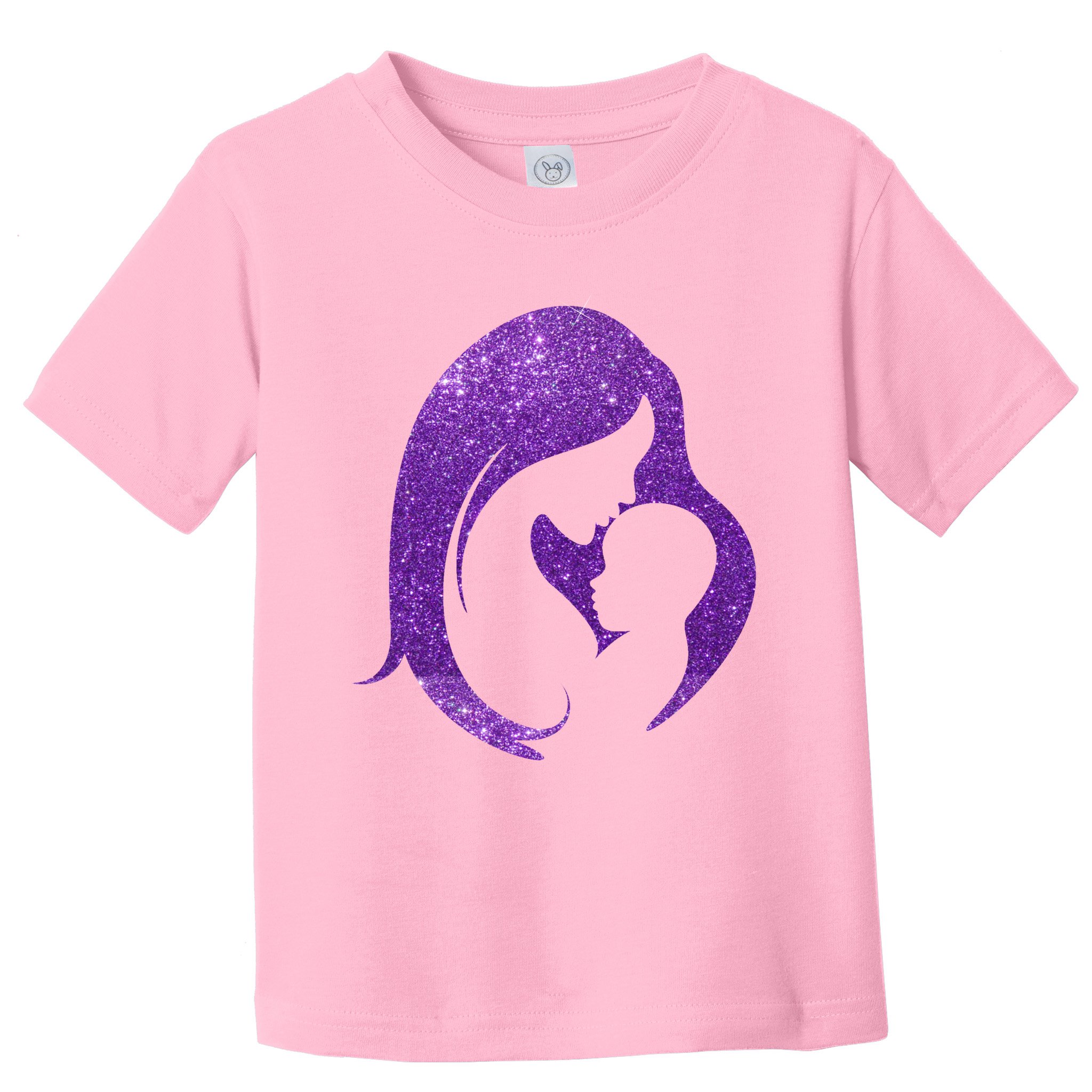 Mother Kissing Newborn Baby Cute Gift Toddler T-Shirt