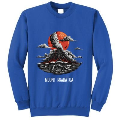 Mount Krakatoa National Park Retro Vintage Volcano Cool Gift Sweatshirt