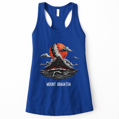 Mount Krakatoa National Park Retro Vintage Volcano Cool Gift Womens Tank Top