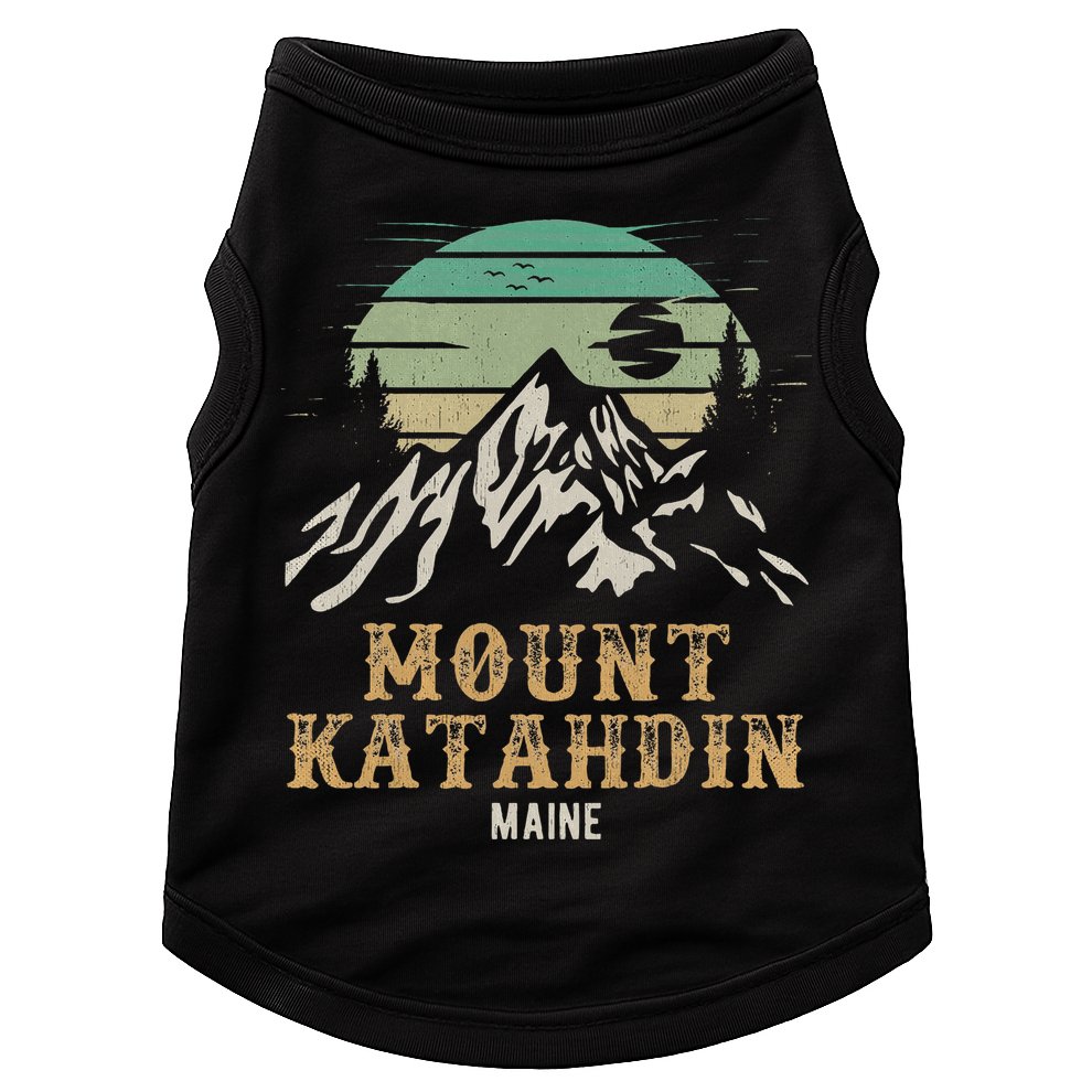 Mount Katahdin National Park Merchandise Hiking Mt Katahdin Doggie Tank