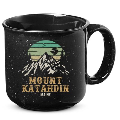 Mount Katahdin National Park Merchandise Hiking Mt Katahdin 15oz Campfire Ceramic Mug