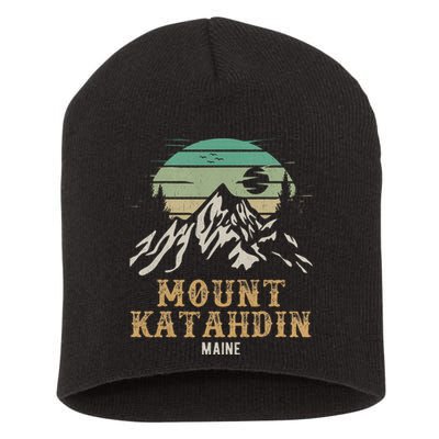 Mount Katahdin National Park Merchandise Hiking Mt Katahdin Short Acrylic Beanie