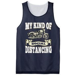 My Kind Of Social Distancing Motorcycle Mesh Reversible Basketball Jersey Tank