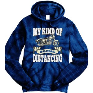 My Kind Of Social Distancing Motorcycle Tie Dye Hoodie