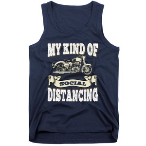 My Kind Of Social Distancing Motorcycle Tank Top