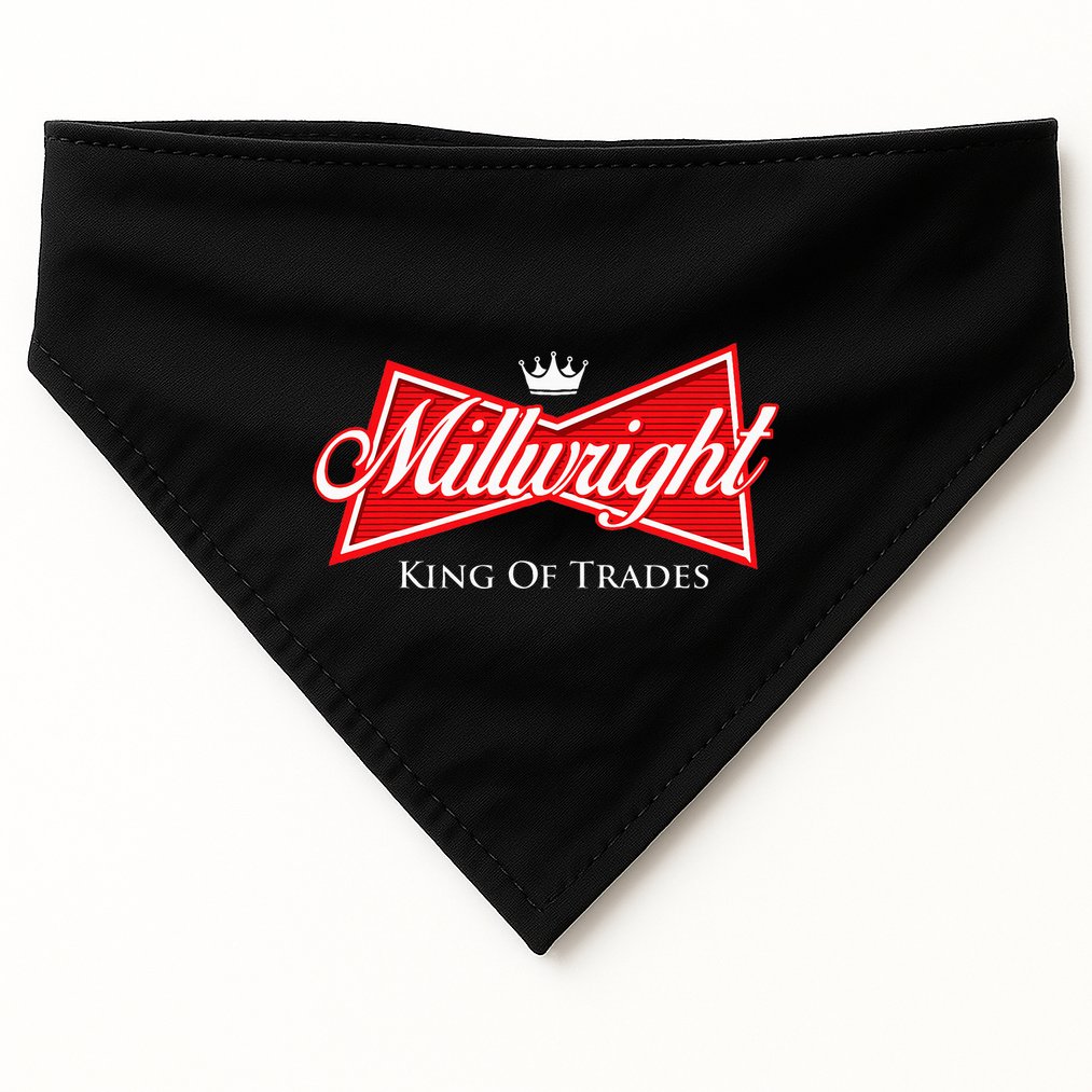 Millwright King Of Trades Metal Worker Machine Operator USA-Made Doggie Bandana