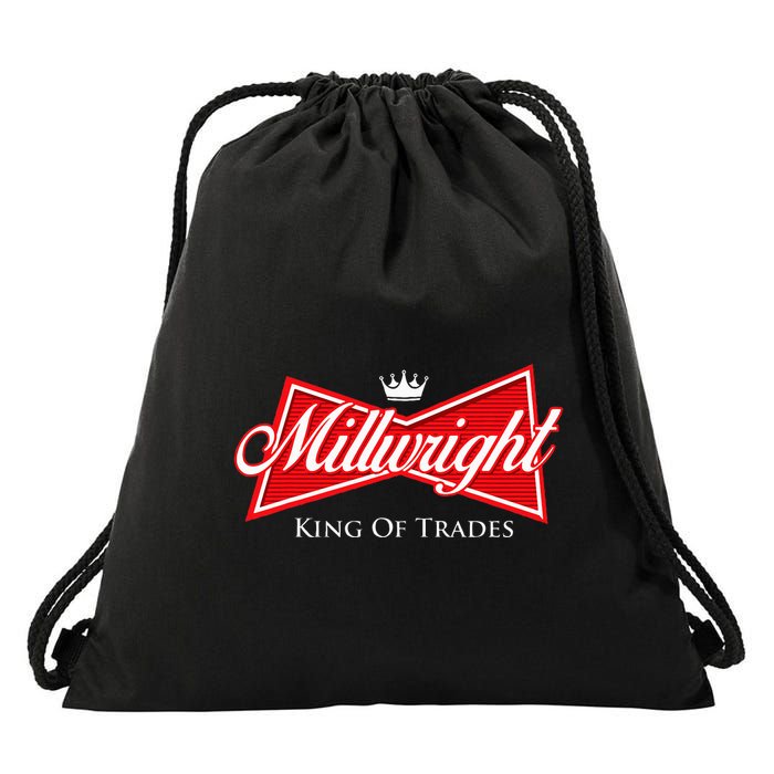 Millwright King Of Trades Metal Worker Machine Operator Drawstring Bag