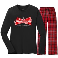 Millwright King Of Trades Metal Worker Machine Operator Women's Long Sleeve Flannel Pajama Set 