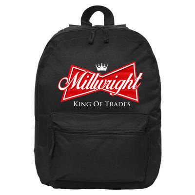 Millwright King Of Trades Metal Worker Machine Operator 16 in Basic Backpack