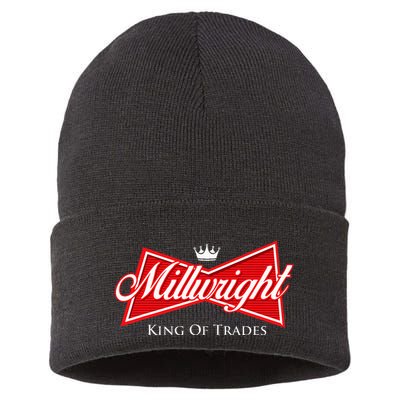 Millwright King Of Trades Metal Worker Machine Operator Sustainable Knit Beanie