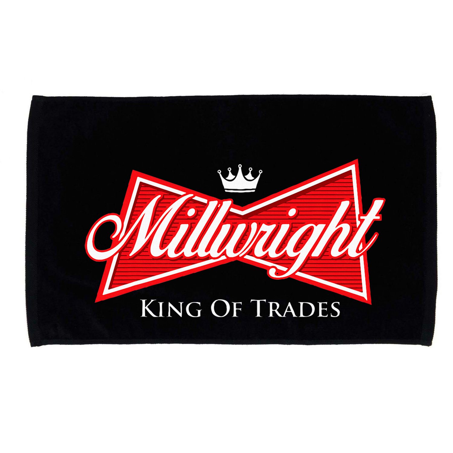 Millwright King Of Trades Metal Worker Machine Operator Microfiber Hand Towel