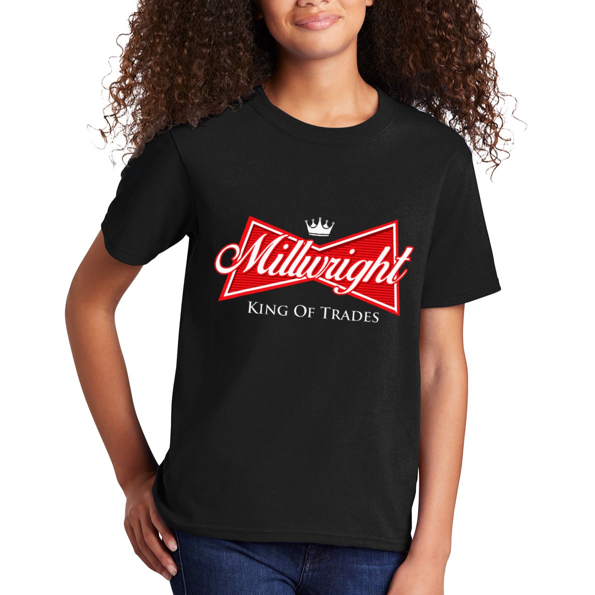 Millwright King Of Trades Metal Worker Machine Operator Kids T-Shirt