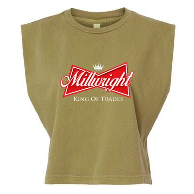 Millwright King Of Trades Metal Worker Machine Operator Garment-Dyed Women's Muscle Tee
