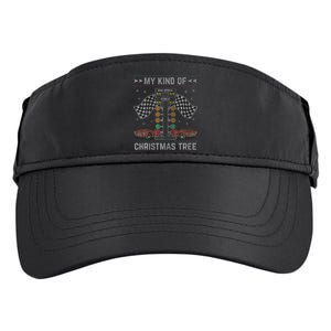 My Kind Of Christmas Tree Drag Racing Ugly Christmas Adult Drive Performance Visor