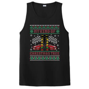 My Kind Of Christmas Tree Drag Racing Ugly Christmas Sweater Gift PosiCharge Competitor Tank