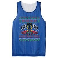 My Kind Of Christmas Tree Drag Racing Ugly Christmas Sweater Gift Mesh Reversible Basketball Jersey Tank