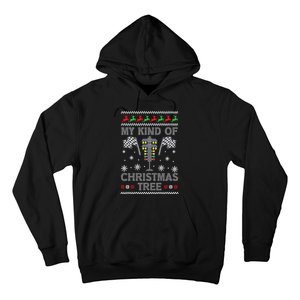 My Kind Of Christmas Tree Funny Gift Racing Car Driver Ugly Xmas Great Gift Hoodie