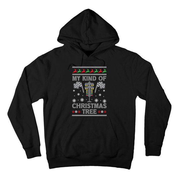 My Kind Of Christmas Tree Funny Gift Racing Car Driver Ugly Xmas Great Gift Hoodie