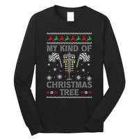 My Kind Of Christmas Tree Funny Gift Racing Car Driver Ugly Xmas Great Gift Long Sleeve Shirt