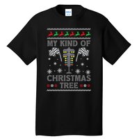 My Kind Of Christmas Tree Funny Gift Racing Car Driver Ugly Xmas Great Gift Tall T-Shirt