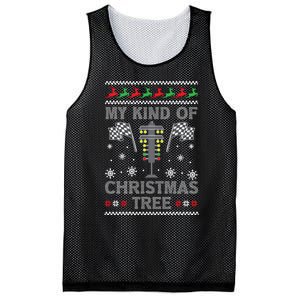 My Kind Of Christmas Tree Funny Gift Racing Car Driver Ugly Xmas Great Gift Mesh Reversible Basketball Jersey Tank