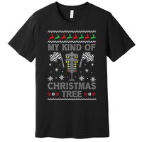 My Kind Of Christmas Tree Funny Gift Racing Car Driver Ugly Xmas Great Gift Premium T-Shirt