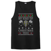 My Kind Of Christmas Tree Funny Gift Racing Car Driver Ugly Xmas Great Gift PosiCharge Competitor Tank