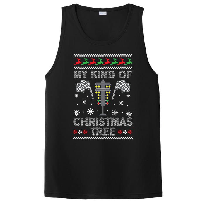 My Kind Of Christmas Tree Funny Gift Racing Car Driver Ugly Xmas Great Gift PosiCharge Competitor Tank