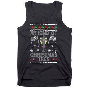 My Kind Of Christmas Tree Funny Gift Racing Car Driver Ugly Xmas Great Gift Tank Top