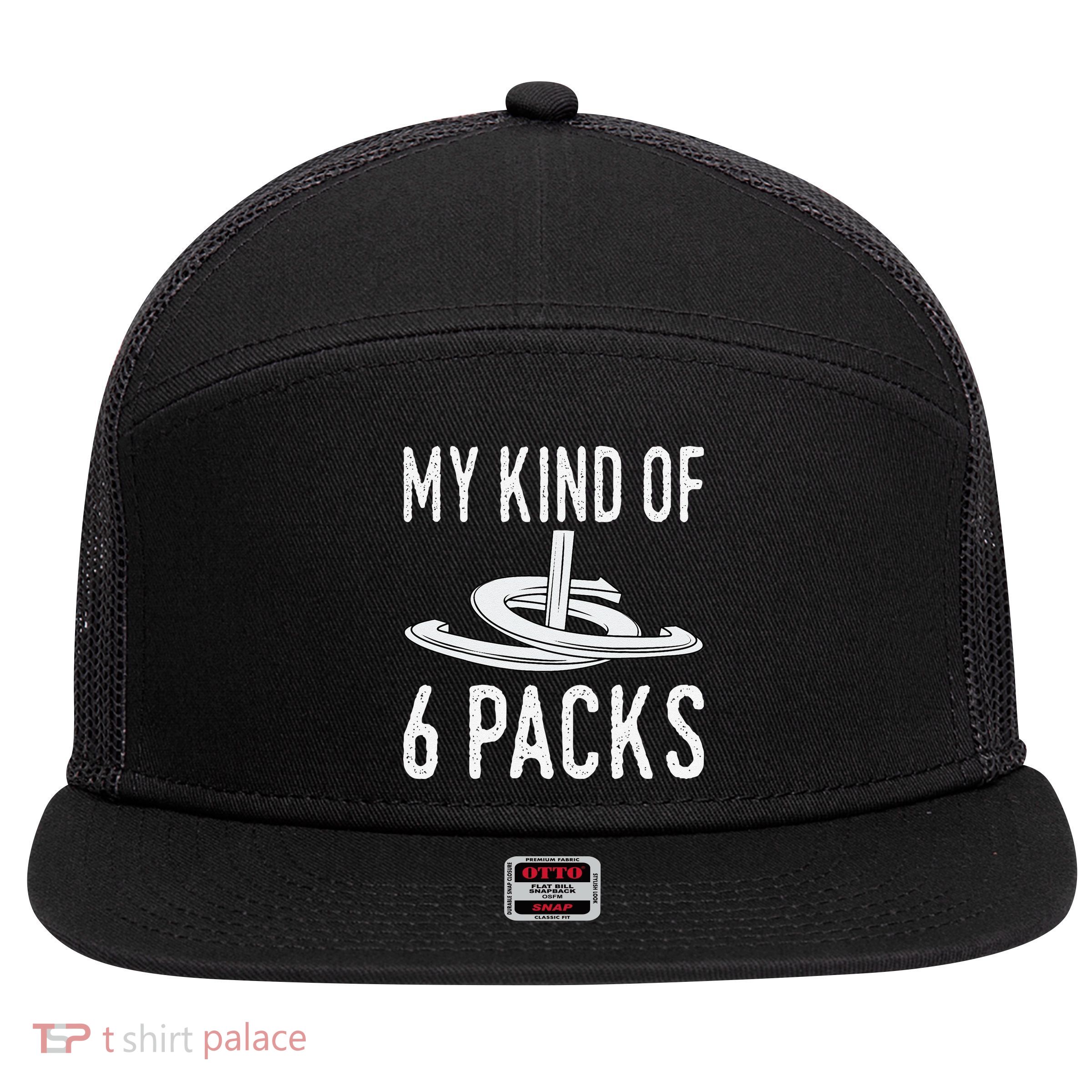 My Kind Of 6 Packs Horseshoe Pitching Horse Lover Ferrier 7 Panel Mesh Trucker Snapback Hat