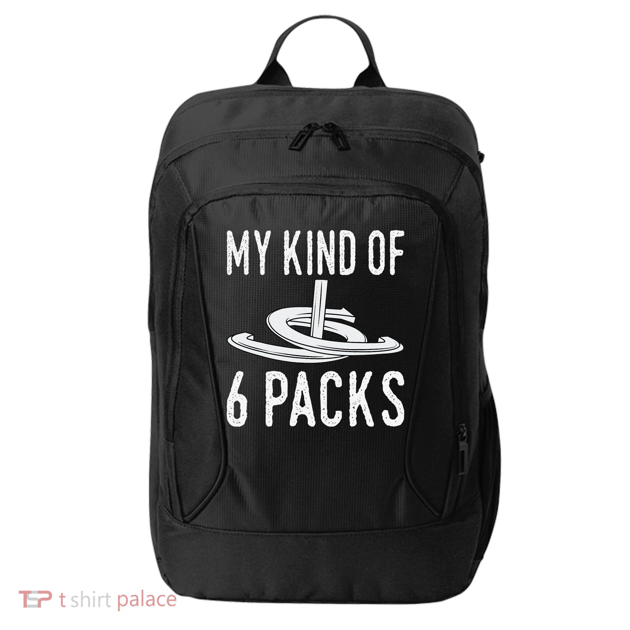 My Kind Of 6 Packs Horseshoe Pitching Horse Lover Ferrier City Backpack