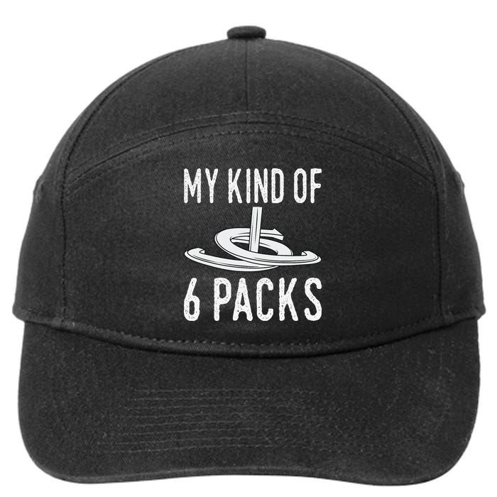 My Kind Of 6 Packs Horseshoe Pitching Horse Lover Ferrier 7-Panel Snapback Hat