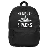 My Kind Of 6 Packs Horseshoe Pitching Horse Lover Ferrier 16 in Basic Backpack