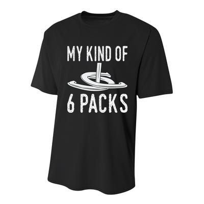 My Kind Of 6 Packs Horseshoe Pitching Horse Lover Ferrier Youth Performance Sprint T-Shirt