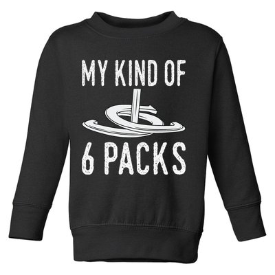 My Kind Of 6 Packs Horseshoe Pitching Horse Lover Ferrier Toddler Sweatshirt