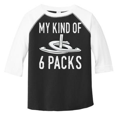My Kind Of 6 Packs Horseshoe Pitching Horse Lover Ferrier Toddler Fine Jersey T-Shirt