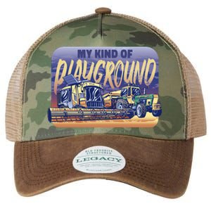 My Kind Of Playground Tractor Farm Legacy Tie Dye Trucker Hat