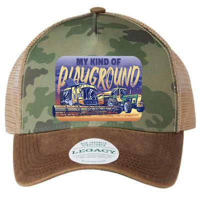 My Kind Of Playground Tractor Farm Legacy Tie Dye Trucker Hat