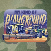 My Kind Of Playground Tractor Farm Legacy Tie Dye Trucker Hat