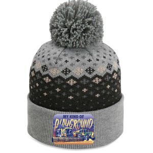 My Kind Of Playground Tractor Farm The Baniff Cuffed Pom Beanie