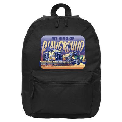 My Kind Of Playground Tractor Farm 16 in Basic Backpack